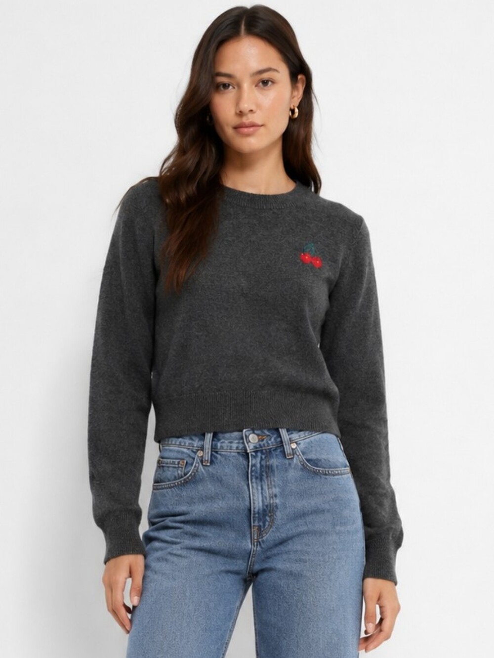 Aritzia Sunday Best Abby Sweater Cherry